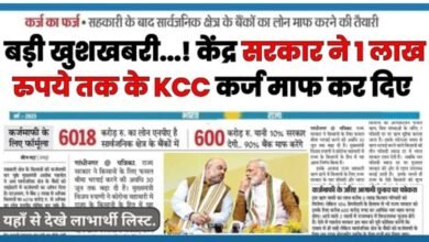 KCC Kisan Karj Mafi New 2024