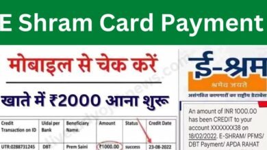 E Shram Card Payment Check 2024